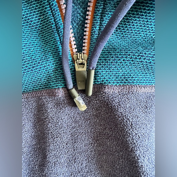 Prana Hoodie - Colorblock Blue Scallop - Picture 8 of 13